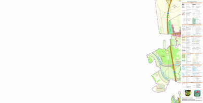 Staatsbetrieb Geobasisinformation und Vermessung Sachsen Schkeuditz, Schkeuditz, Stadt 2 (1:10,000 scale) digital map