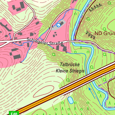 Staatsbetrieb Geobasisinformation und Vermessung Sachsen Schlegel, Hainichen, Stadt (1:10,000 scale) digital map