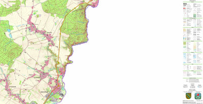 Staatsbetrieb Geobasisinformation und Vermessung Sachsen Schlegel, Zittau, Stadt (1:25,000 scale) digital map
