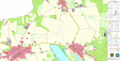Staatsbetrieb Geobasisinformation und Vermessung Sachsen Schleife, Schleife 1 (1:10,000 scale) digital map