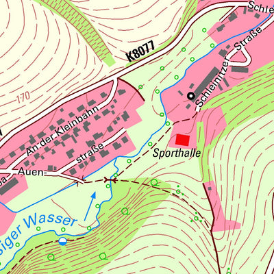 Staatsbetrieb Geobasisinformation und Vermessung Sachsen Schleinitz, Nossen, Stadt (1:10,000 scale) digital map