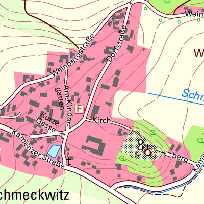 Staatsbetrieb Geobasisinformation und Vermessung Sachsen Schmeckwitz, Räckelwitz (1:10,000 scale) digital map