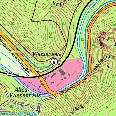 Staatsbetrieb Geobasisinformation und Vermessung Sachsen Schnarrtanne, Auerbach/Vogtl., Stadt (1:10,000 scale) digital map