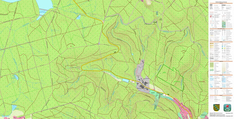 Staatsbetrieb Geobasisinformation und Vermessung Sachsen Schneckenstein, Muldenhammer (1:10,000 scale) digital map