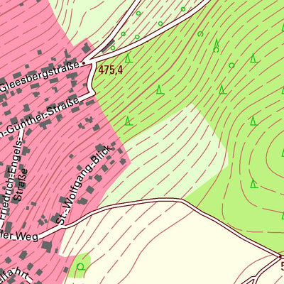 Staatsbetrieb Geobasisinformation und Vermessung Sachsen Schneeberg, Schneeberg, Stadt (1:10,000 scale) digital map
