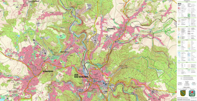 Staatsbetrieb Geobasisinformation und Vermessung Sachsen Schneeberg, Schneeberg, Stadt (1:25,000 scale) digital map