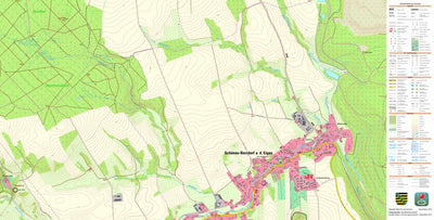 Staatsbetrieb Geobasisinformation und Vermessung Sachsen Schönau-Berzdorf a. d. Eigen, Schönau-Berzdorf a. d. Eigen (1:10,000 scale) digital map