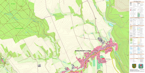 Staatsbetrieb Geobasisinformation und Vermessung Sachsen Schönau-Berzdorf a. d. Eigen, Schönau-Berzdorf a. d. Eigen (1:10,000 scale) digital map