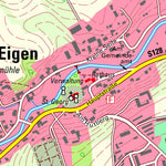 Staatsbetrieb Geobasisinformation und Vermessung Sachsen Schönau-Berzdorf a. d. Eigen, Schönau-Berzdorf a. d. Eigen (1:10,000 scale) digital map