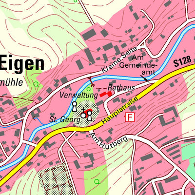 Staatsbetrieb Geobasisinformation und Vermessung Sachsen Schönau-Berzdorf a. d. Eigen, Schönau-Berzdorf a. d. Eigen (1:10,000 scale) digital map