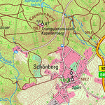 Staatsbetrieb Geobasisinformation und Vermessung Sachsen Schönberg, Bad Brambach (1:25,000 scale) digital map