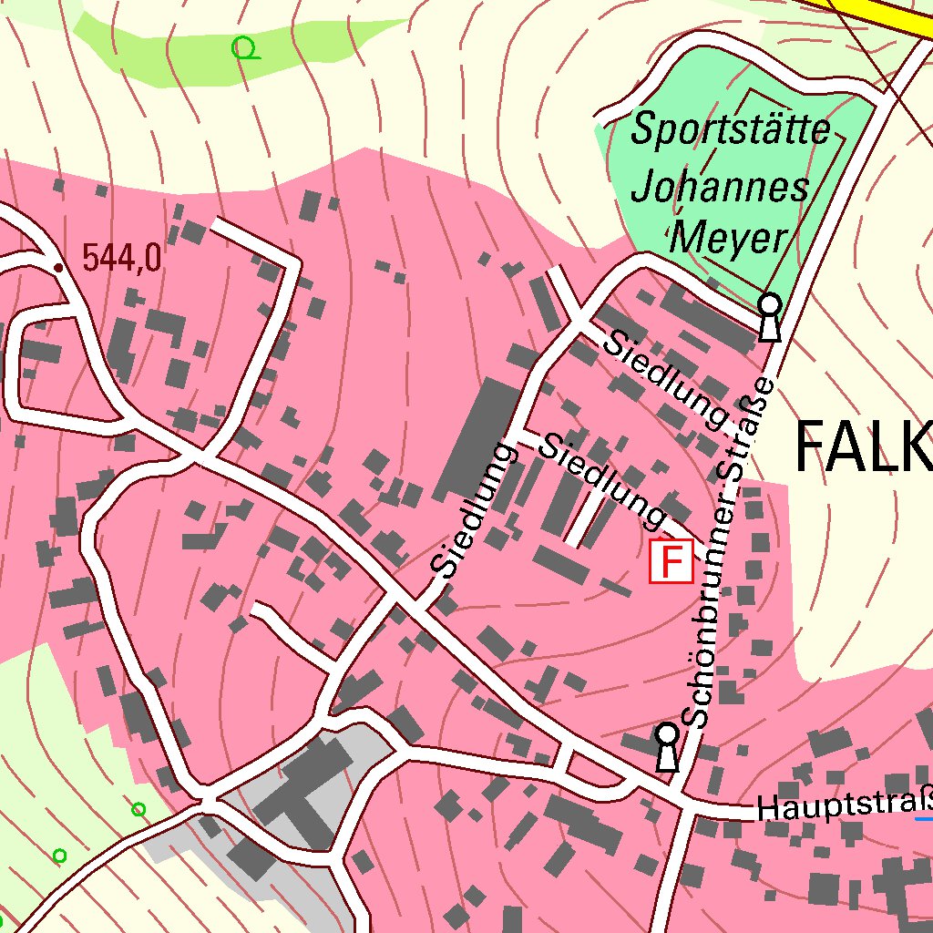 Schönbrunn, Wolkenstein, Stadt (1:10,000 scale) Map by Staatsbetrieb ...
