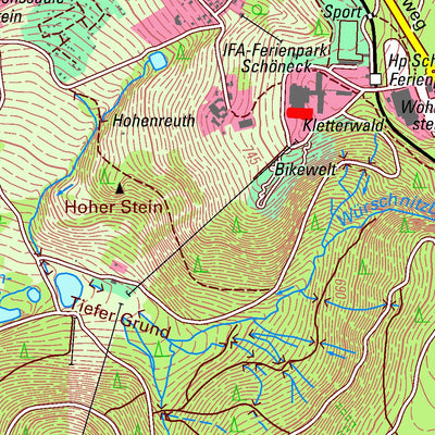 Staatsbetrieb Geobasisinformation und Vermessung Sachsen Schöneck/Vogtl., Schöneck/Vogtl., Stadt (1:25,000 scale) digital map