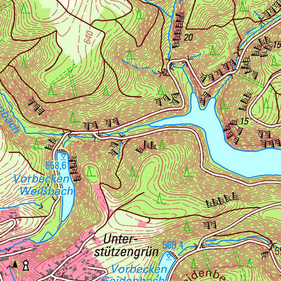 Staatsbetrieb Geobasisinformation und Vermessung Sachsen Schönheide, Schönheide (1:25,000 scale) digital map