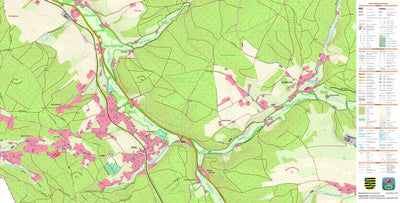 Staatsbetrieb Geobasisinformation und Vermessung Sachsen Schönlind, Markneukirchen, Stadt (1:10,000 scale) digital map
