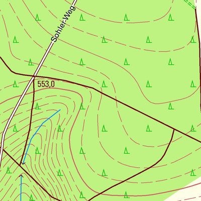 Staatsbetrieb Geobasisinformation und Vermessung Sachsen Schönlind, Markneukirchen, Stadt (1:10,000 scale) digital map