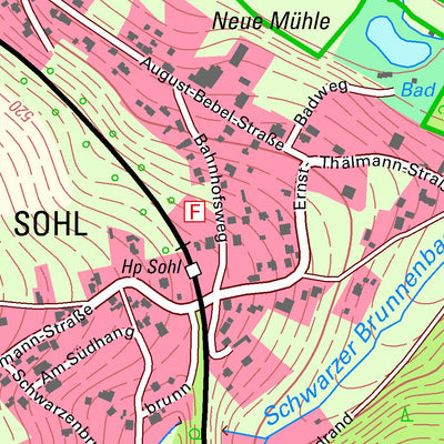 Staatsbetrieb Geobasisinformation und Vermessung Sachsen Schönlind, Markneukirchen, Stadt (1:10,000 scale) digital map