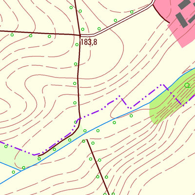 Staatsbetrieb Geobasisinformation und Vermessung Sachsen Schrebitz, Ostrau (1:10,000 scale) digital map