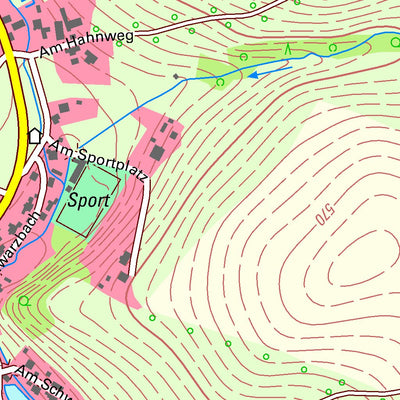 Staatsbetrieb Geobasisinformation und Vermessung Sachsen Schwarzbach, Elterlein, Stadt (1:10,000 scale) digital map