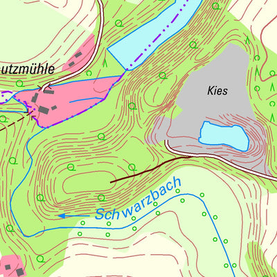 Staatsbetrieb Geobasisinformation und Vermessung Sachsen Schwarzbach, Königsfeld (1:10,000 scale) digital map