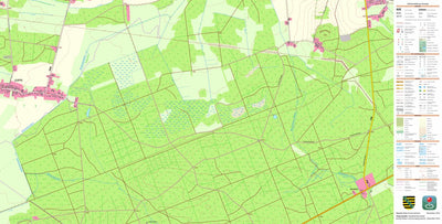Staatsbetrieb Geobasisinformation und Vermessung Sachsen Schwarzkollm, Hoyerswerda, Stadt (1:10,000 scale) digital map
