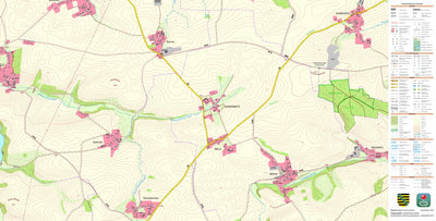 Staatsbetrieb Geobasisinformation und Vermessung Sachsen Schweimnitz, Döbeln, Stadt (1:10,000 scale) digital map