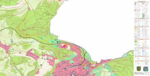 Staatsbetrieb Geobasisinformation und Vermessung Sachsen Sebnitz, Sebnitz, Stadt 1 (1:10,000 scale) digital map