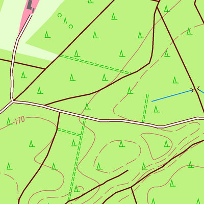 Staatsbetrieb Geobasisinformation und Vermessung Sachsen See, Niesky, Stadt 1 (1:10,000 scale) digital map
