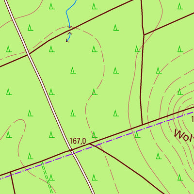 Staatsbetrieb Geobasisinformation und Vermessung Sachsen See, Niesky, Stadt 2 (1:10,000 scale) digital map