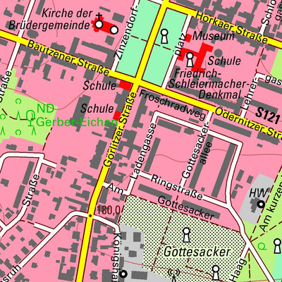 Staatsbetrieb Geobasisinformation und Vermessung Sachsen See, Niesky, Stadt 2 (1:10,000 scale) digital map