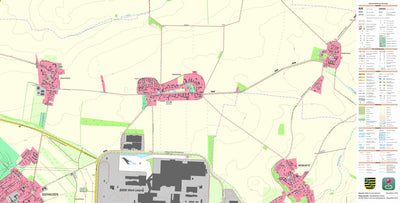 Staatsbetrieb Geobasisinformation und Vermessung Sachsen Seehausen, Leipzig, Stadt (1:10,000 scale) digital map