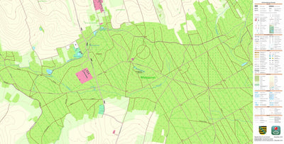 Staatsbetrieb Geobasisinformation und Vermessung Sachsen Seeligstadt, Großharthau (1:10,000 scale) digital map