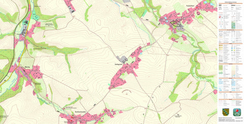 Staatsbetrieb Geobasisinformation und Vermessung Sachsen Seeligstadt, Klipphausen (1:10,000 scale) digital map