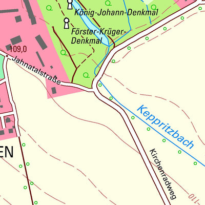 Staatsbetrieb Geobasisinformation und Vermessung Sachsen Seerhausen, Stauchitz (1:10,000 scale) digital map