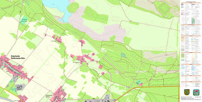 Staatsbetrieb Geobasisinformation und Vermessung Sachsen Seidewinkel, Elsterheide 1 (1:10,000 scale) digital map