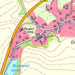 Staatsbetrieb Geobasisinformation und Vermessung Sachsen Seifersbach, Rossau (1:10,000 scale) digital map