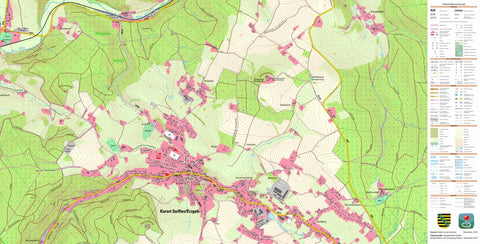 Staatsbetrieb Geobasisinformation und Vermessung Sachsen Seiffen/Erzgeb., Kurort, Seiffen/Erzgeb., Kurort (1:10,000 scale) digital map