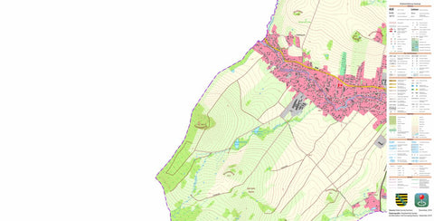 Staatsbetrieb Geobasisinformation und Vermessung Sachsen Seifhennersdorf, Seifhennersdorf, Stadt 1 (1:10,000 scale) digital map