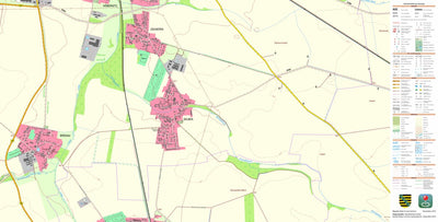 Staatsbetrieb Geobasisinformation und Vermessung Sachsen Selben, Delitzsch, Stadt (1:10,000 scale) digital map