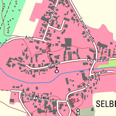 Staatsbetrieb Geobasisinformation und Vermessung Sachsen Selben, Delitzsch, Stadt (1:10,000 scale) digital map