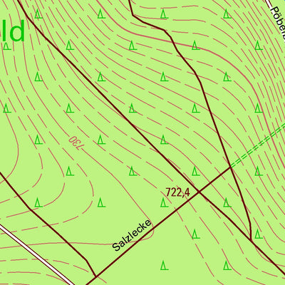 Staatsbetrieb Geobasisinformation und Vermessung Sachsen Seyde, Hermsdorf/Erzgeb. (1:10,000 scale) digital map