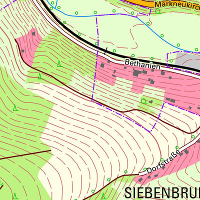 Staatsbetrieb Geobasisinformation und Vermessung Sachsen Siebenbrunn/Sträßel, Markneukirchen, Stadt (1:10,000 scale) digital map