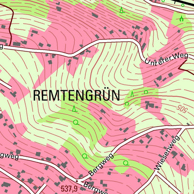 Staatsbetrieb Geobasisinformation und Vermessung Sachsen Siebenbrunn/Sträßel, Markneukirchen, Stadt (1:10,000 scale) digital map