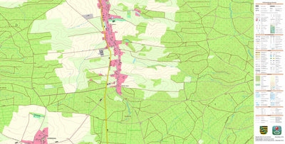 Staatsbetrieb Geobasisinformation und Vermessung Sachsen Sitzenroda, Belgern-Schildau, Stadt 2 (1:10,000 scale) digital map