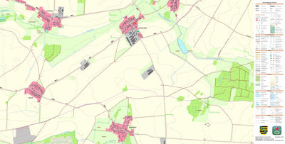 Staatsbetrieb Geobasisinformation und Vermessung Sachsen Skäßchen, Großenhain, Stadt (1:10,000 scale) digital map