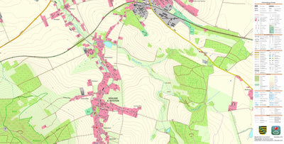 Staatsbetrieb Geobasisinformation und Vermessung Sachsen Sohland a. Rotstein, Reichenbach/O.L., Stadt (1:10,000 scale) digital map