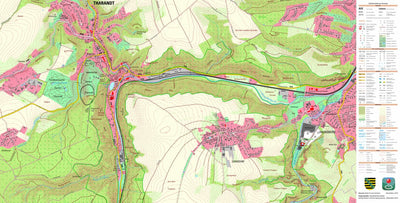 Staatsbetrieb Geobasisinformation und Vermessung Sachsen Somsdorf, Freital, Stadt (1:10,000 scale) digital map