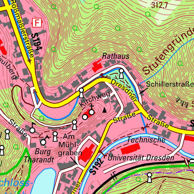 Staatsbetrieb Geobasisinformation und Vermessung Sachsen Somsdorf, Freital, Stadt (1:10,000 scale) digital map