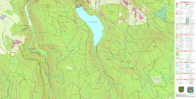 Staatsbetrieb Geobasisinformation und Vermessung Sachsen Sosa, Eibenstock, Stadt (1:10,000 scale) digital map