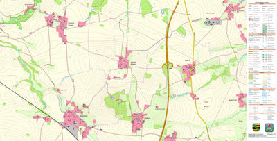Staatsbetrieb Geobasisinformation und Vermessung Sachsen Spittel, Weißenberg, Stadt (1:10,000 scale) digital map